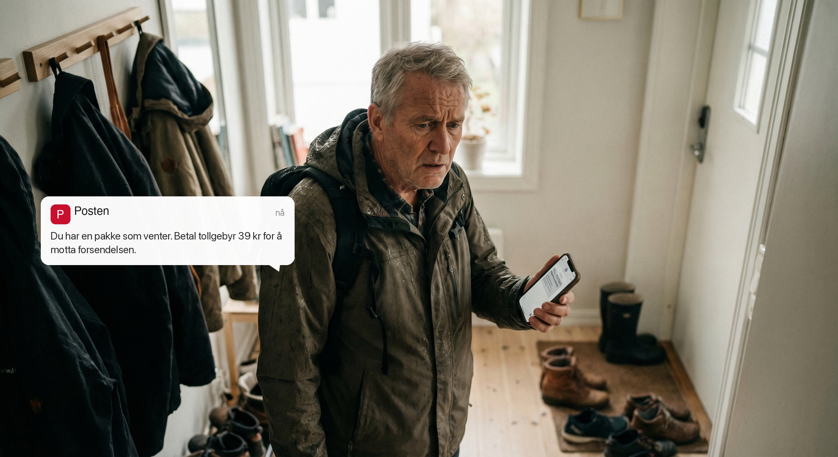 Toll-SMS fra ukjent nummer — ekte eller svindel?